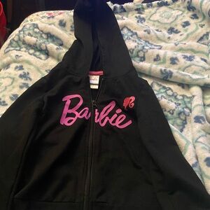 Barbie Black and Pink Kids Hoodie Jacket